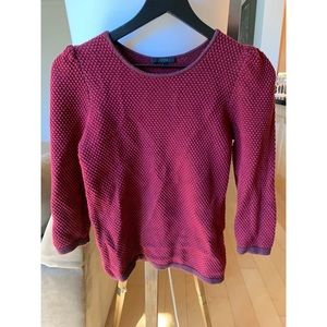 COS XS burgundy red sweater